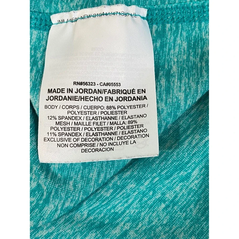 Nike Running Dri-FIT Womens Teal Heather 1/4 Zip Pullover Large